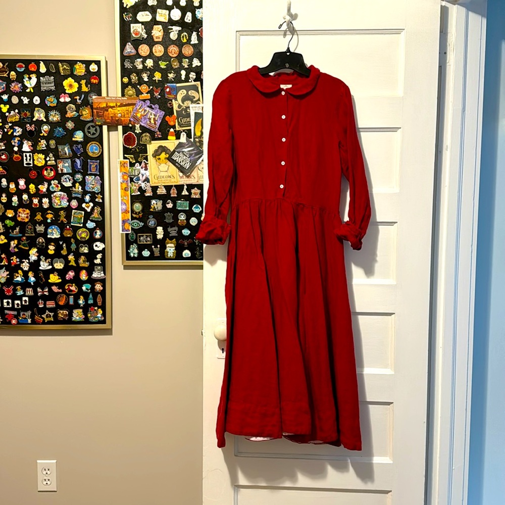 son de flor linen classic dress